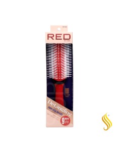 Red Kiss Non Slip Detangling Brush Color Rojo Cepillo